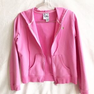 Lilly Pulitzer Pink Terry Zip-Up Hoodie